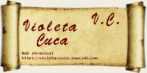 Violeta Čuča vizit kartica